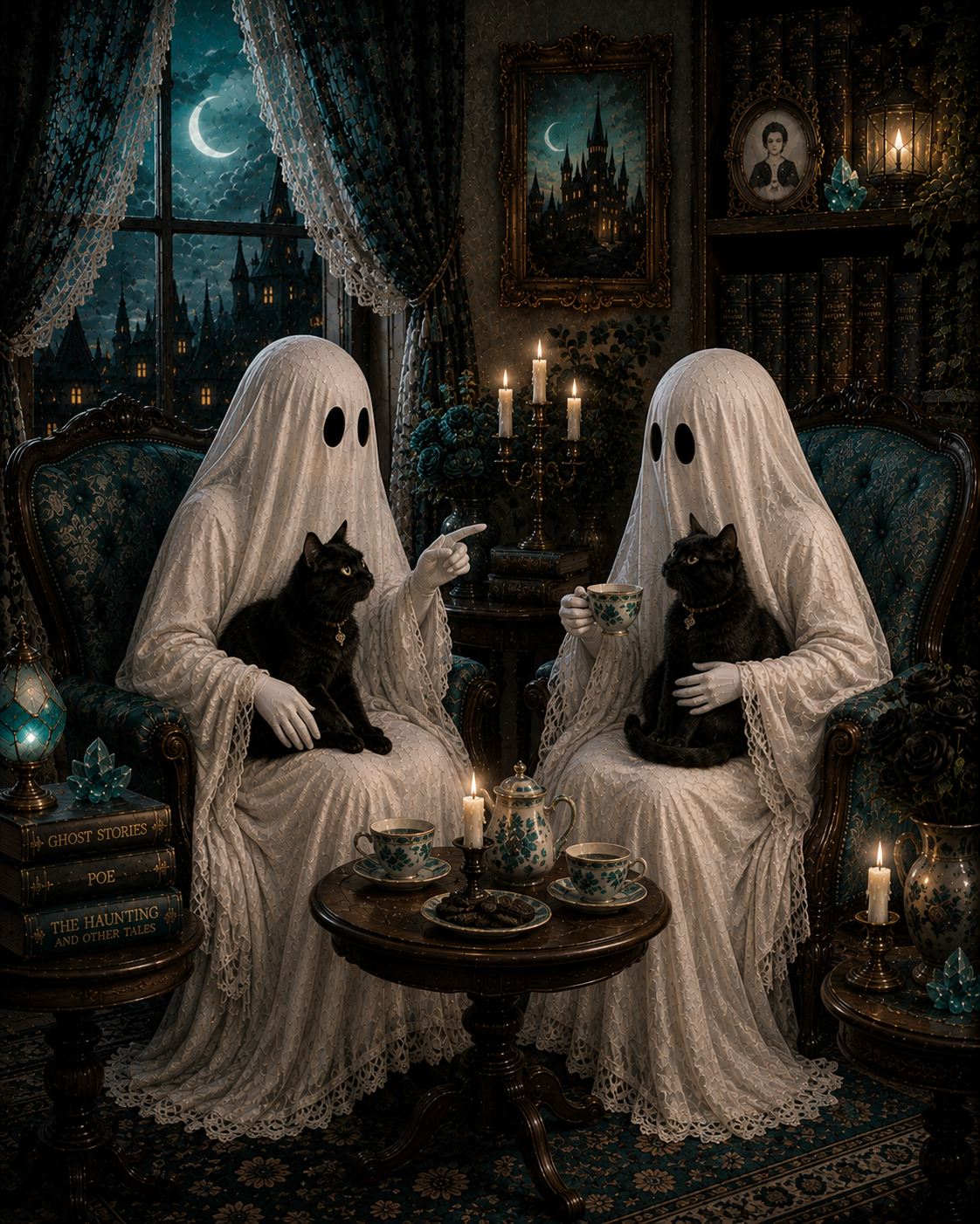 Ghost Gothic You Know It Victorian Halloween Picture Print