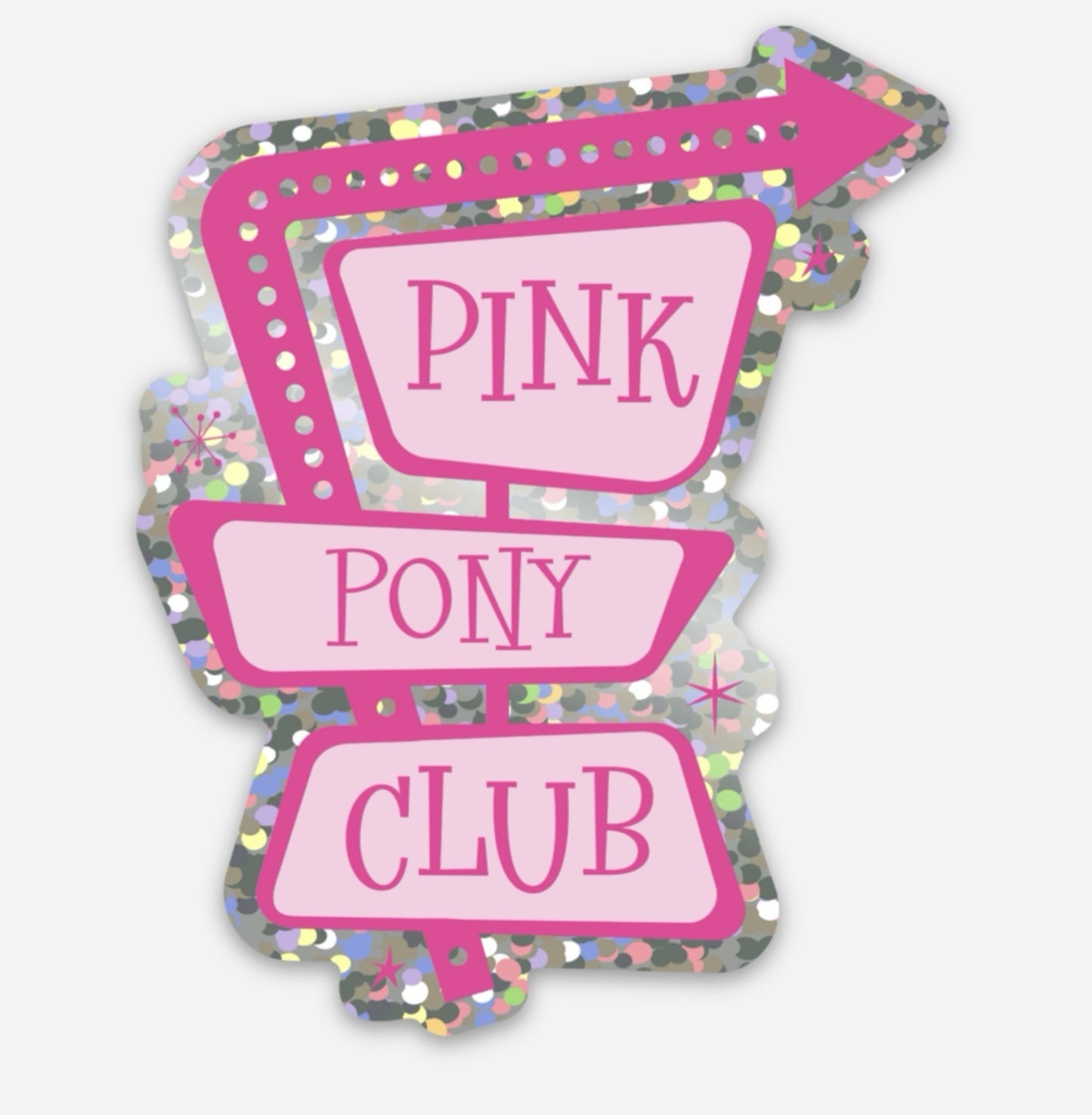 Pink Pony Club Glitter Sticker permanent vinyl decal waterproof NEW Chapel Roan
