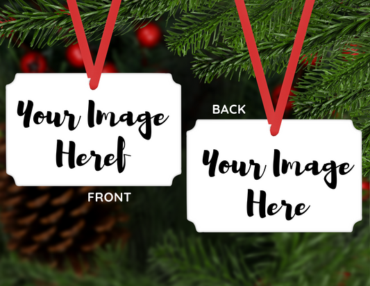 Personalized Ornament - Rectangle Present Size