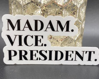 Madame Vice President sticker decal ALL weatherproof MVP