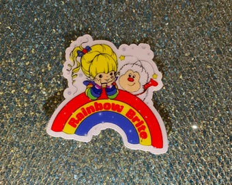 Rainbow Brite Vintage 1980 Sticker CLEAR Retro 1980s Rainbow Bright Stickers Decal