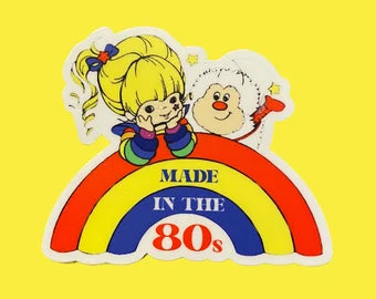 Rainbow Brite Vintage Made in the 80s Sticker Retro 1980s Rainbow Bright Stickers Decal