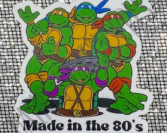 Teenage Mutant Ninja Turtles Sticker TMNT Made in the 80s Decal