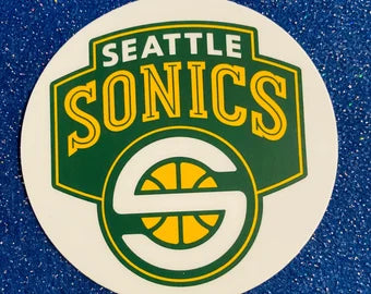 Seattle Super Sonics Stickers Retro Inspired SuperSonics Decal