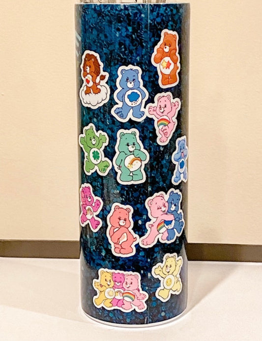 Care Bear friends mini stickers set of 12 retro 80s decals