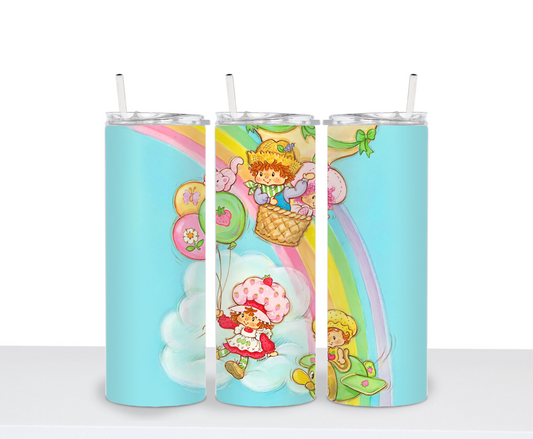Strawberry Shortcake 80s Tumbler Retro Inspired Vintage