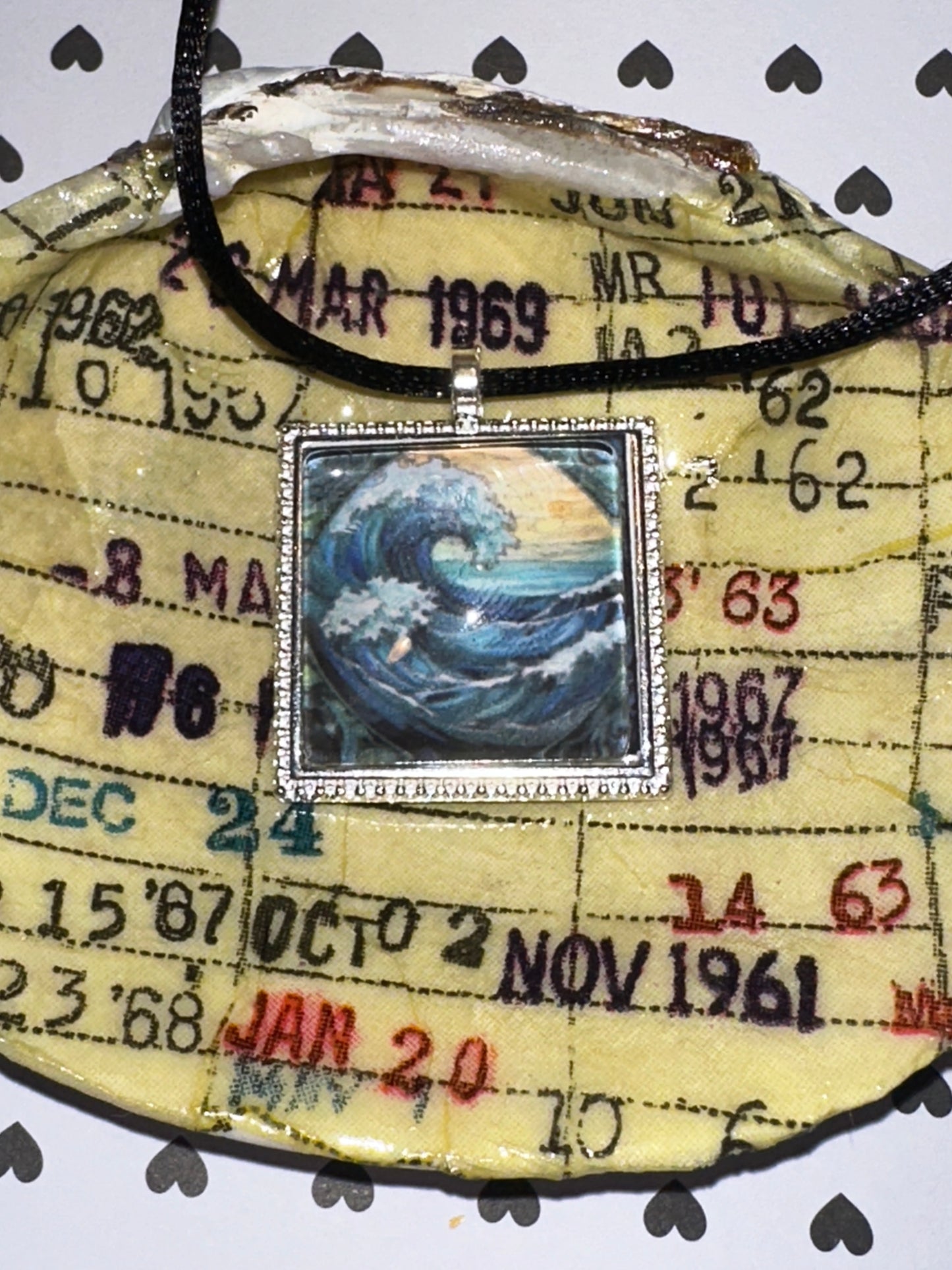 Beach Waves Handmade Pendant Necklace