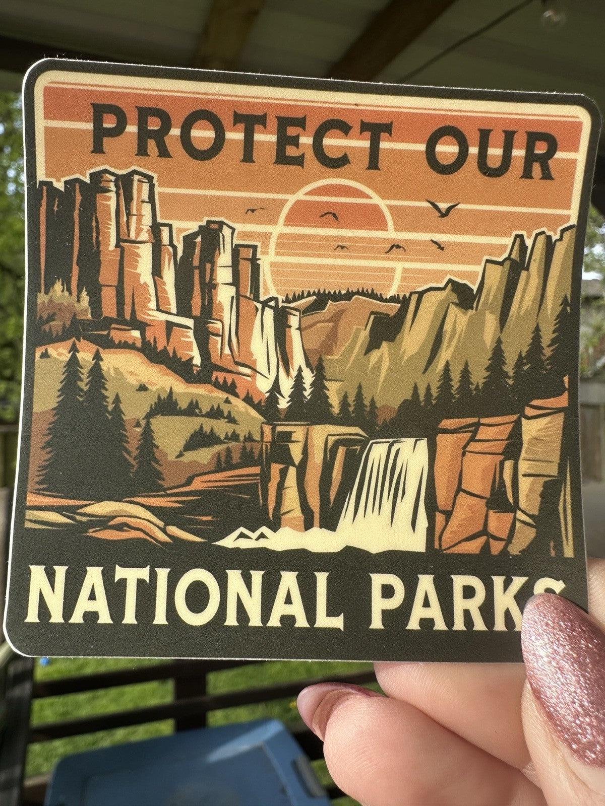 Protect Our National Parks Sticker permanent vinyl decal waterproof NEW