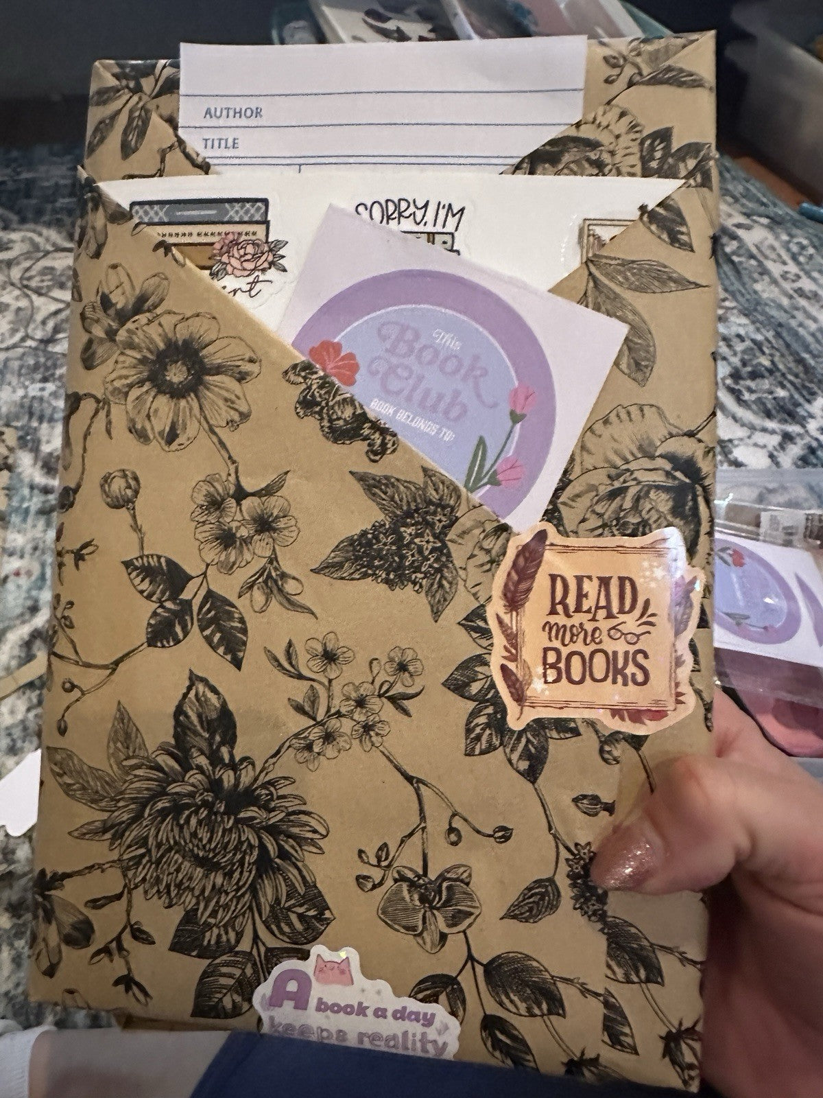 BLIND DATE WITH A BOOK -Mystery Edition with BOOK EARRINGS