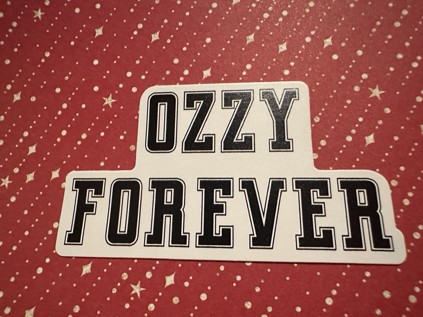 OZZY OSBOURNE Forever Sticker Permanent Decal