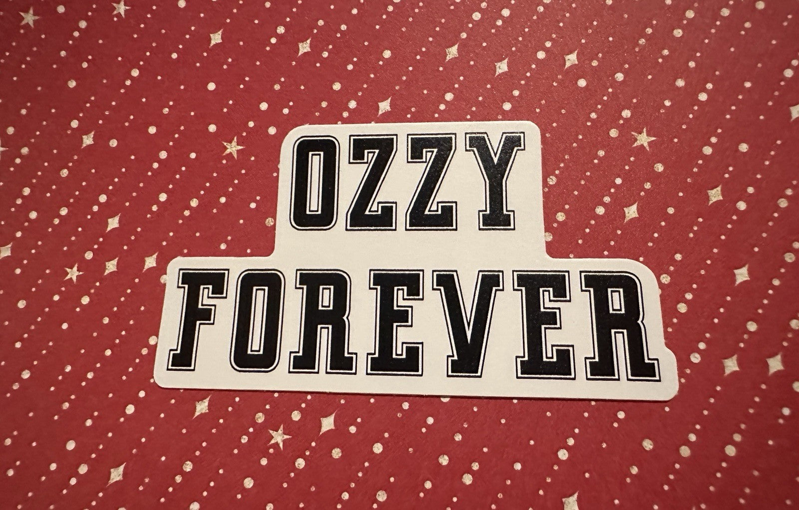 OZZY OSBOURNE Forever Sticker Permanent Decal