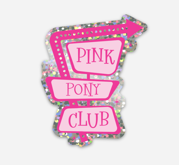 Pink Pony Club Glitter Sticker Chappell Roan
