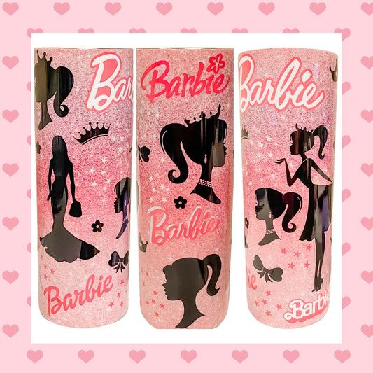 Barbie Retro Vintage Inspired tumbler 20 o  HOT or COLD water bottle