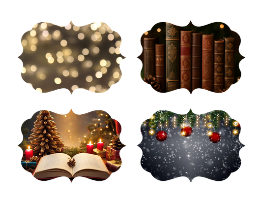 Personalized Ornament - Gift Tag Shape with Scalloped Edges