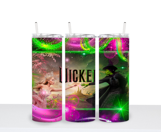 Wicked inspired Movie tumbler hot & cold water bottle