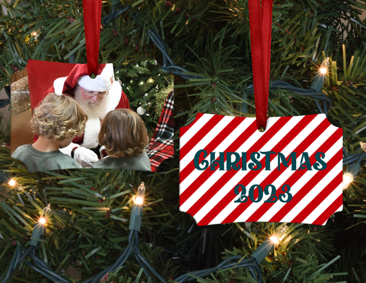 Personalized Ornament - Rectangle Present Size