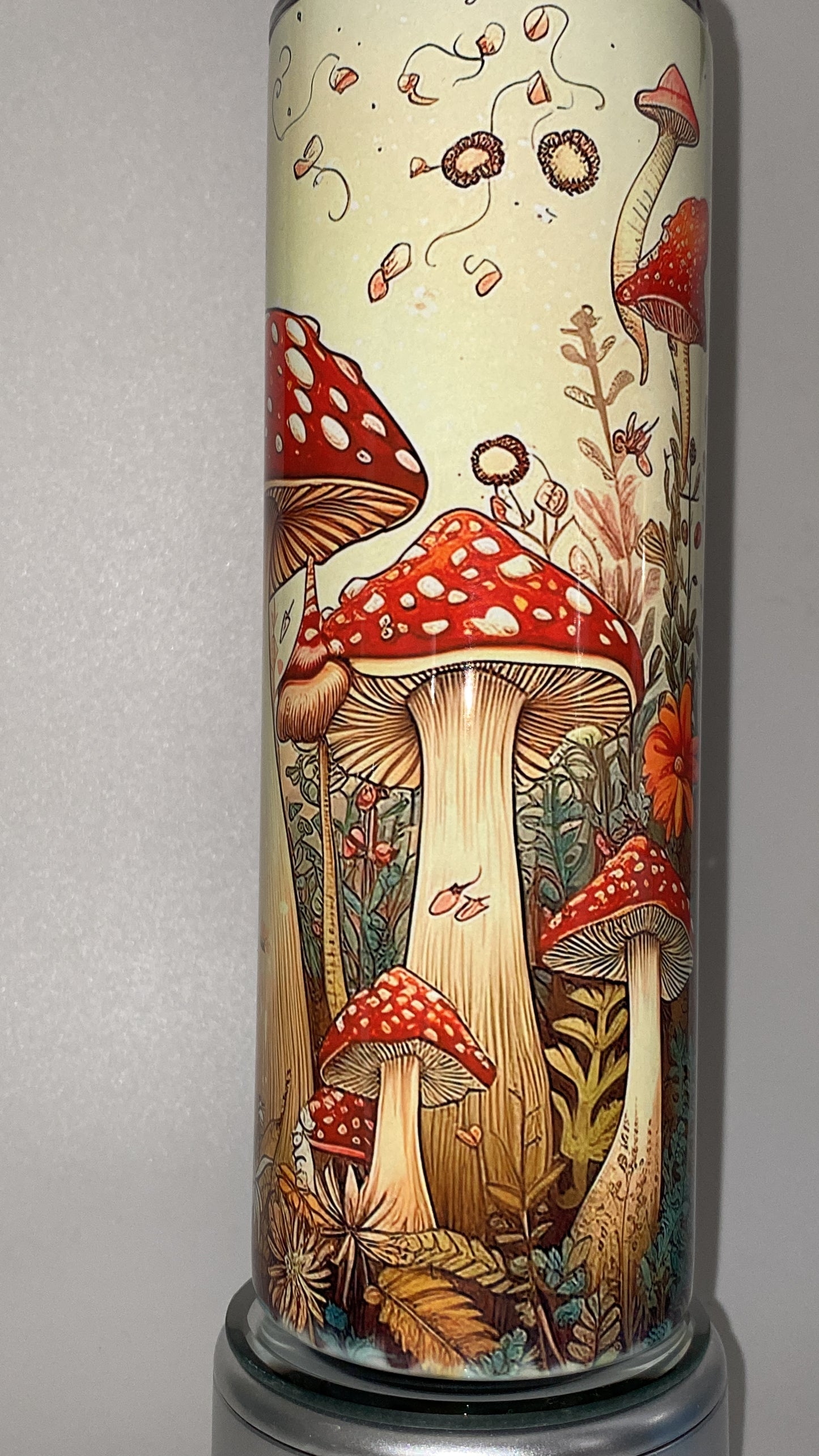 Mushroom Retro 20 oz Tumbler Hot and Cold Double Insulated Drinking Cup