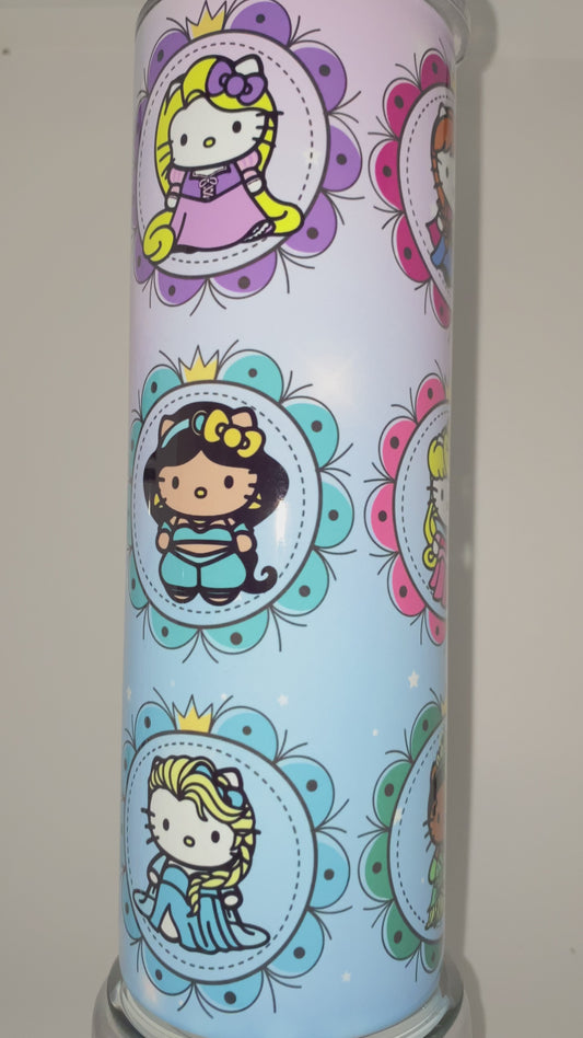 Cat Princess Friends Tumbler for hot and cold drinks