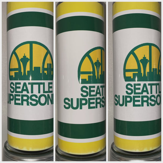 Seattle Super Sonics Tumbler Retro Inspired SuperSonics Drinking Cup