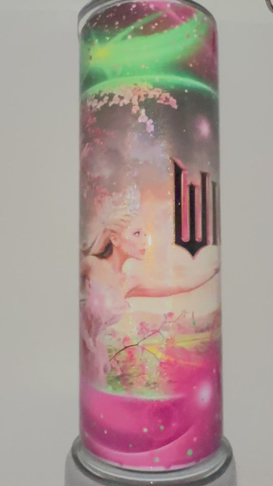 Wicked Movie HOLOGRAPHIC inspired tumbler hot & cold water bottle