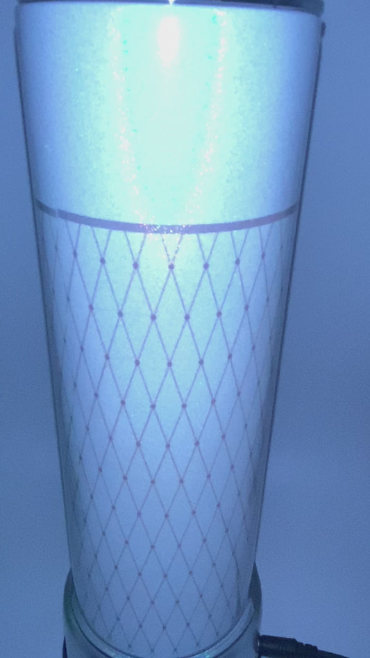 Aqua Net Inspired HOLOGRAPHIC Tumbler 20 oz Hot and Cold Drinks Double Insulated