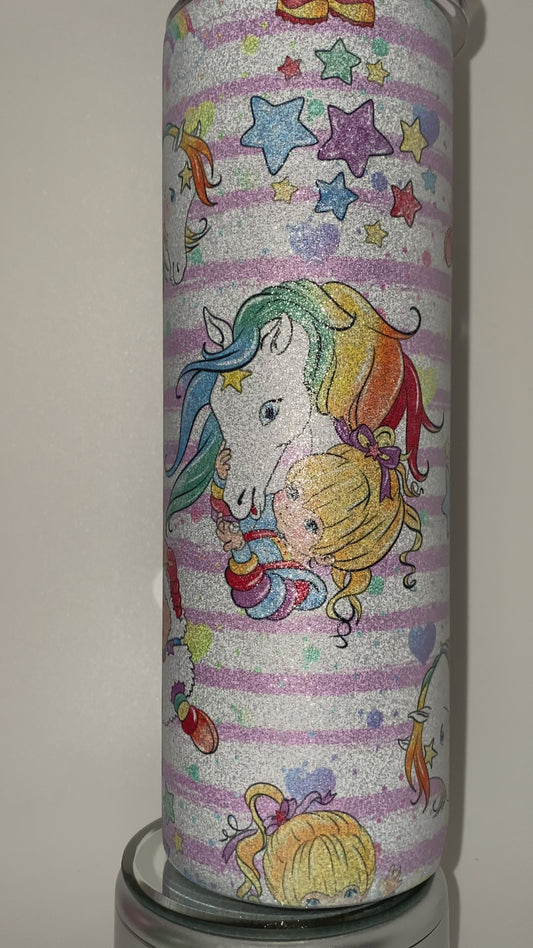 Rainbow Brite 80s Retro inspire 20 oz Hot and Cold Double Insulated Drinking Cup