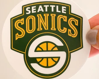 Seattle Super Sonics Stickers Retro Inspired SuperSonics Decal