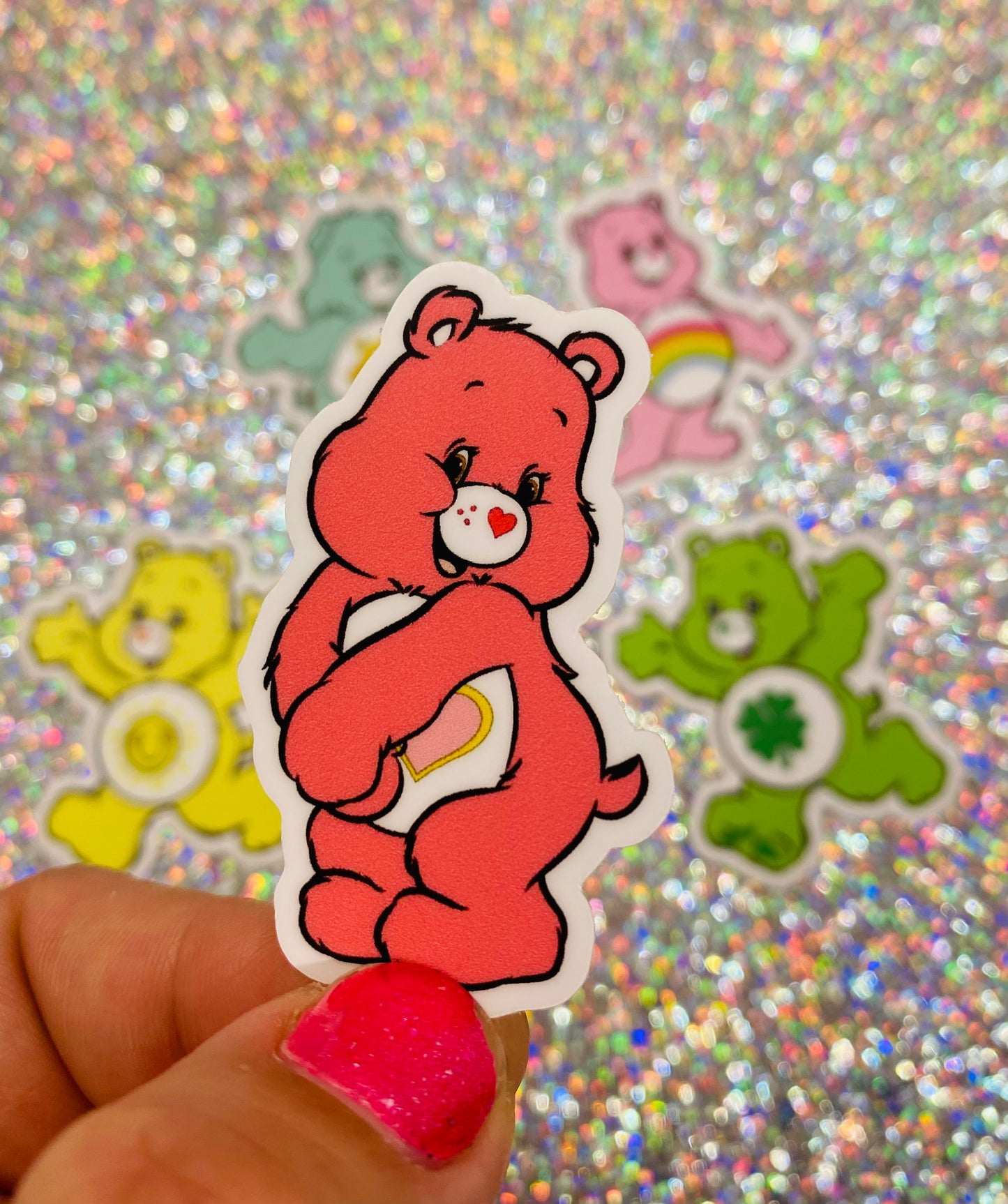 Cheer Bear 80s Care Bear Sticker