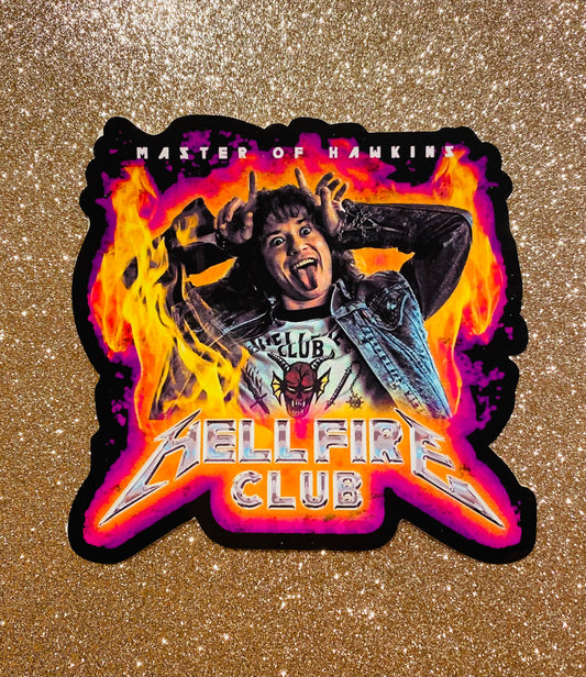 Eddie Munson Stranger Things Removeable Window Cling Static Glass Cling