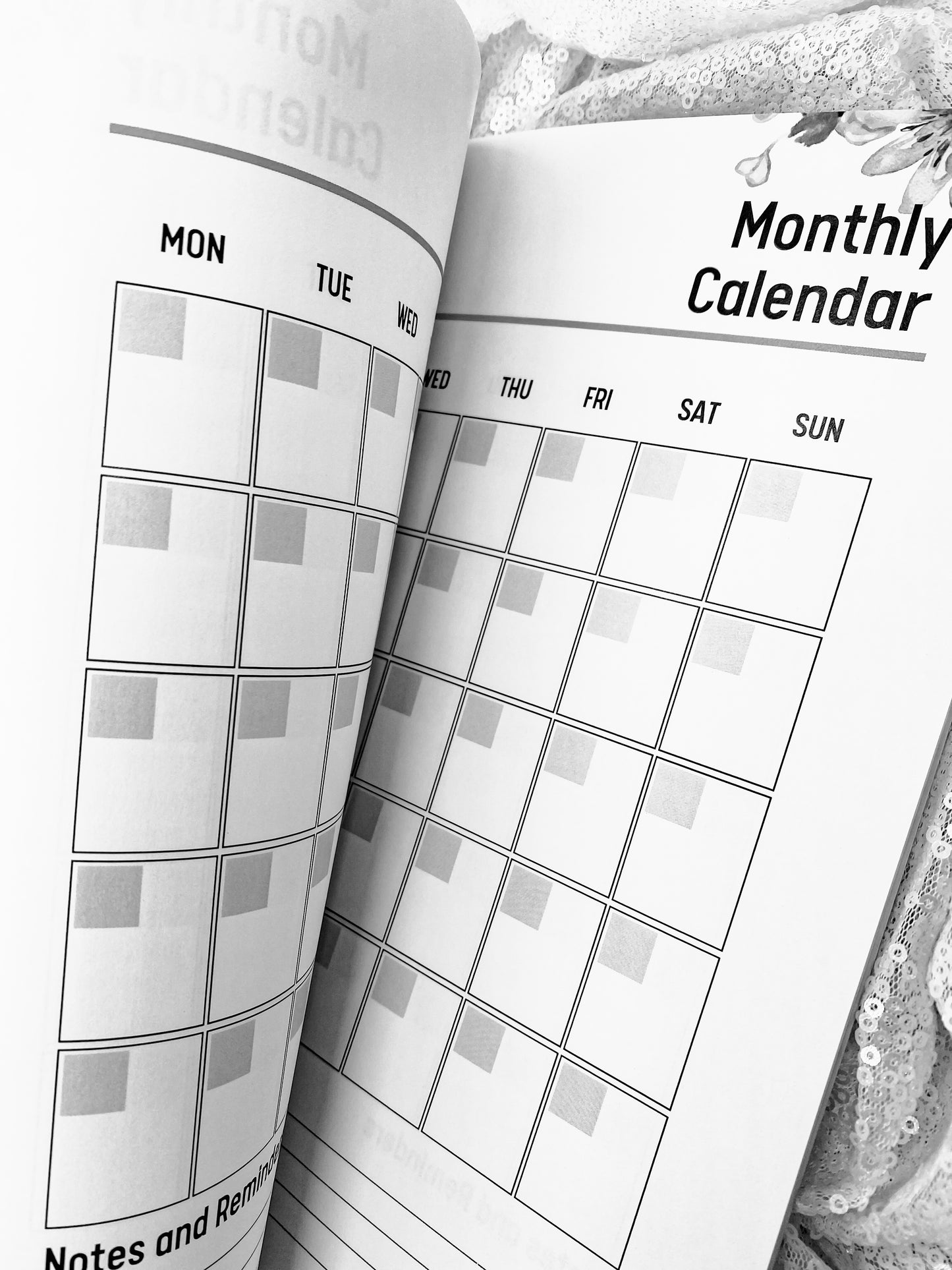 IVF Journal Planner,B&W Complete Ivf Diary, Organize Your In Vitro Fertilization TTC Journey, Medication, Expense, Mood, 2 Full Journals in One