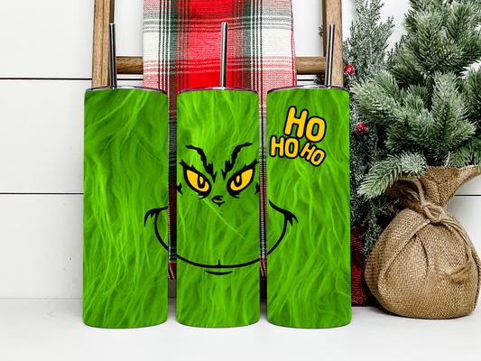 Grinch Christmas Tumbler 20 oz Hot and Cold Drinking Cup