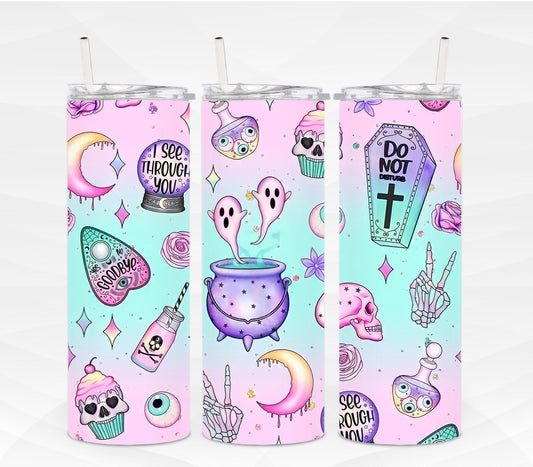 Witch Halloween Tumbler GLOW in the Dark Witchy Potion Cup